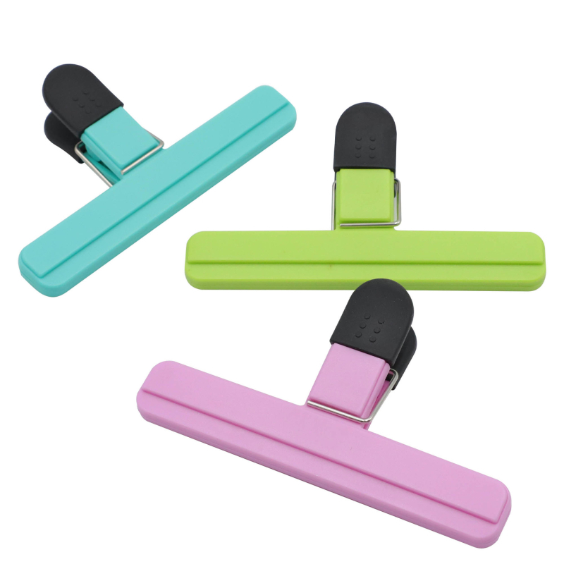 T formos virtuvės maisto sandarinimo spaustukas bulvių traškučiams užkandžių pakavimui tvirtas sandarinimo spaustukas nepralaidus drėgmei plastikinio maišelio sandarinimo spaustukas