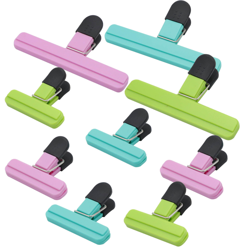 T formos virtuvės maisto sandarinimo spaustukas bulvių traškučiams užkandžių pakavimui tvirtas sandarinimo spaustukas nepralaidus drėgmei plastikinio maišelio sandarinimo spaustukas