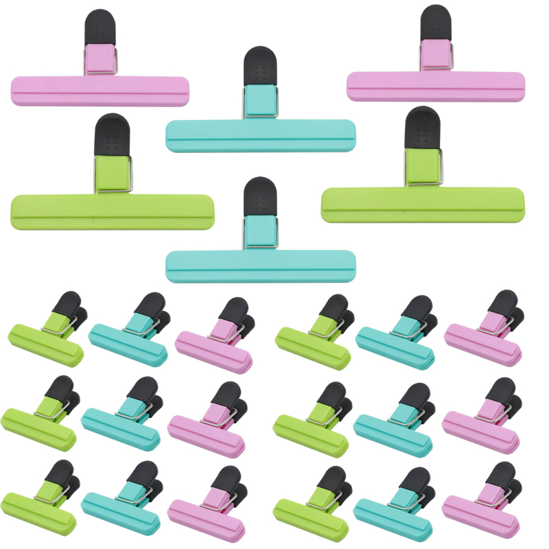 T formos virtuvės maisto sandarinimo spaustukas bulvių traškučiams užkandžių pakavimui tvirtas sandarinimo spaustukas nepralaidus drėgmei plastikinio maišelio sandarinimo spaustukas