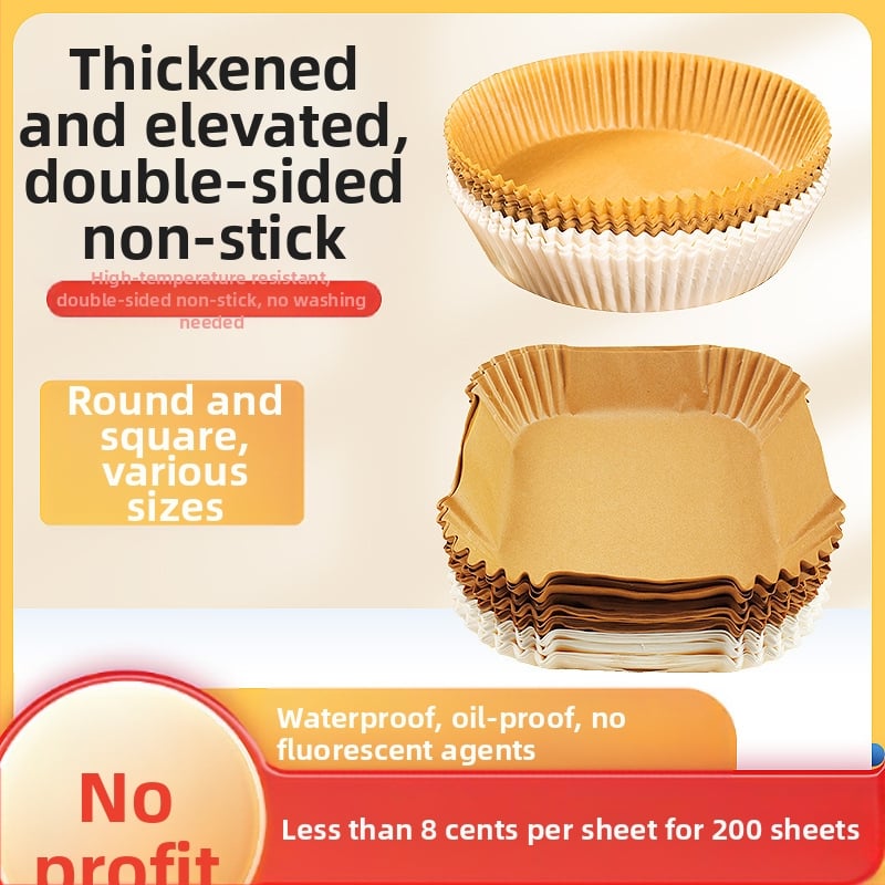 Oro keptuvės popierinė lėkštė, popierinis kilimėlis, aliejaus popierius, kepimo skardos popierius, specialus kepimo popierius, natūralios spalvos, riebalams atsparus popierius, kepimo popierius, folija