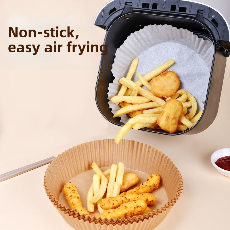 Papierový tanier do fritézy, papierová podložka, olejový papier, plech na pečenie, papier na pečenie, špeciálny papier pre domácnosť, papier odolný voči mastnote, papier na pečenie, alobal
