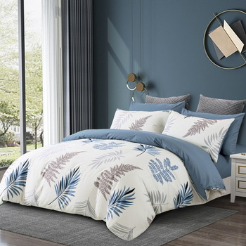 Grynos medvilnės keturių dalių patalynė studentų bendrabučio paklodė antklodės užvalkalas iš grynos medvilnės, paprastas, odai draugiškas, naujas, margintas antklodės užvalkalas, dvigubas