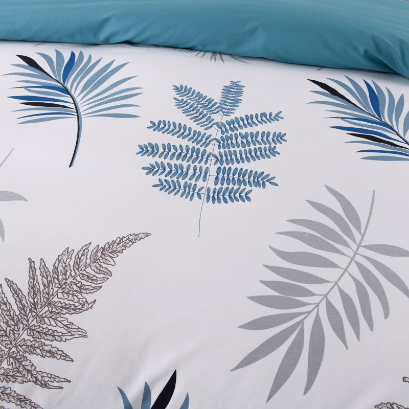 Grynos medvilnės keturių dalių patalynė studentų bendrabučio paklodė antklodės užvalkalas iš grynos medvilnės, paprastas, odai draugiškas, naujas, margintas antklodės užvalkalas, dvigubas