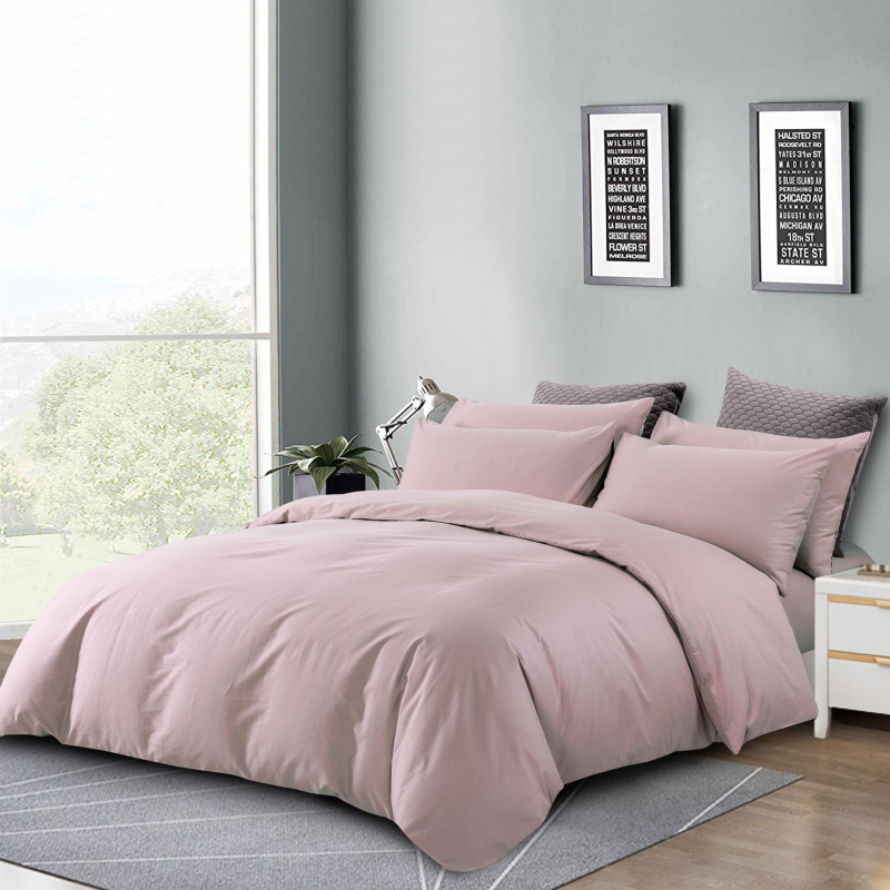 Grynos medvilnės keturių dalių patalynė studentų bendrabučio paklodė antklodės užvalkalas iš grynos medvilnės, paprastas, odai draugiškas, naujas, margintas antklodės užvalkalas, dvigubas