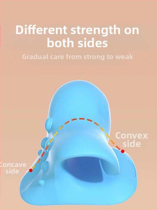 Pernă de masaj cervical tip C, pernă de îndreptat gâtul, pernă de masaj cu suport de tracțiune, acupresiune, bogată și nobilă, protecție a sănătății sportive