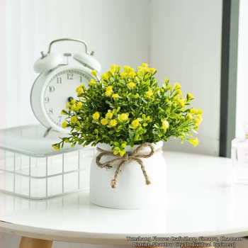 Stalinis svetainės mažų vazoninių augalų papuošalai, dirbtinės gėlės, namų dekoravimo augalai, imituojami žalieji augalai, kūdikio kvėpavimas, dirbtinių žaliųjų augalų dekoracija