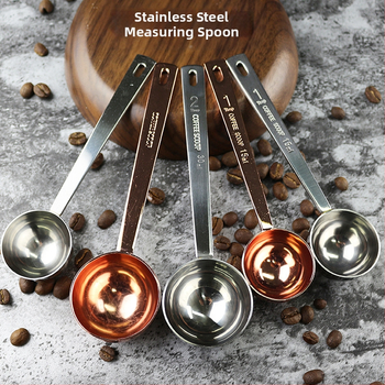 Tarpvalstybinio šaltinio nerūdijančio plieno matavimo šaukštas buitinei virtuvei kepimui kavos pupelių matavimo šaukštas 15 ml matavimo šaukštas pieno miltelių šaukštas