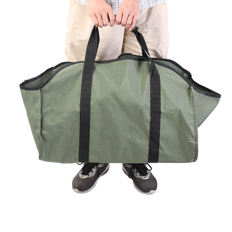 Raktáron lévő Amazon Dropshipping nagy kapacitású tűzifa tárolózsák vonalkódos címkézési szolgáltatással és ingyenes UPC kóddal