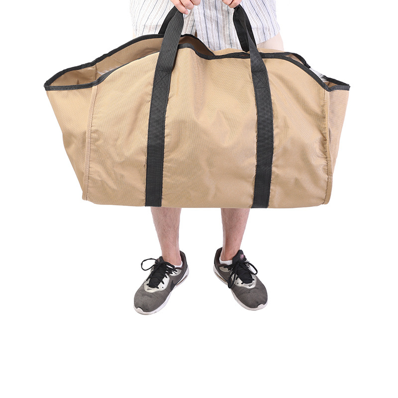 Raktáron lévő Amazon Dropshipping nagy kapacitású tűzifa tárolózsák vonalkódos címkézési szolgáltatással és ingyenes UPC kóddal