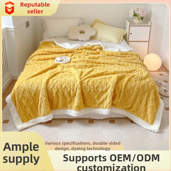 Pavasarinis sustorintas ėrienos aksominis antklodė, dvipusė taftos ypač stora maža antklodė, snapo užklotas, sofos užvalkalo antklodė, didmeninė prekyba