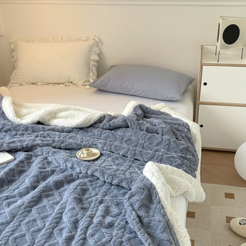 Pavasarinis sustorintas ėrienos aksominis antklodė, dvipusė taftos ypač stora maža antklodė, snapo užklotas, sofos užvalkalo antklodė, didmeninė prekyba