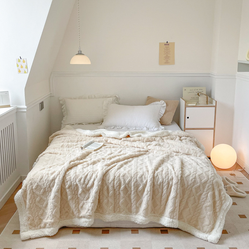 Pavasarinis sustorintas ėrienos aksominis antklodė, dvipusė taftos ypač stora maža antklodė, snapo užklotas, sofos užvalkalo antklodė, didmeninė prekyba