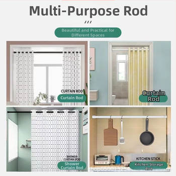 Tarpvalstybinė didmeninė prekyba be perforatoriaus teleskopine strypo drabužių džiovykle, daugiafunkcinė strypo drabužių džiovyklė, miegamojo užuolaidų karnizas, vonios kambario dušo užuolaidų karnizas