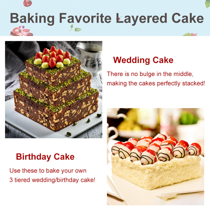 Kalup za torte od tri dijela, prsten od nehrđajućeg čelika, prekogranični, odgovara za DIY alate za pečenje krafni i kolačića u kuhinji