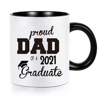 Ουδέτερο, διασυνοριακό, ευπώλητο σε πωλήσεις κύπελλο δώρου εξάχνωσης με στρογγυλή λαβή, λευκό κύπελλο με φωτογραφία και λογότυπο, κεραμική κούπα, εσωτερικό χρώμα 11oz