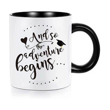 Ουδέτερο, διασυνοριακό, ευπώλητο σε πωλήσεις κύπελλο δώρου εξάχνωσης με στρογγυλή λαβή, λευκό κύπελλο με φωτογραφία και λογότυπο, κεραμική κούπα, εσωτερικό χρώμα 11oz