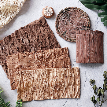 Wbz7 Καλούπι Σιλικόνης για Ψήσιμο Κέικ από Φλοιό Δέντρου, Κορμό Δέντρου, Ξύλο, Σχέδιο Νερών, Φοντάν, Dry Pace, Εργαλείο Ψησίματος, Φωτιστικό