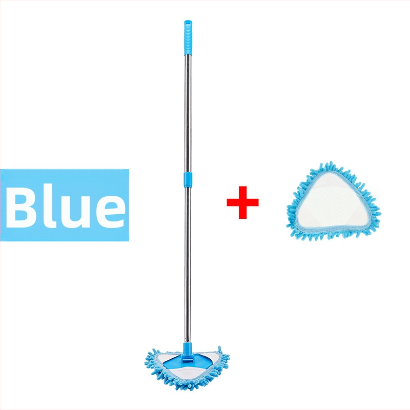 Šenilinio mini trikampio mažo šluostės ištraukiamo sujungimo karta dreba nuo sienų ir lubų lubų