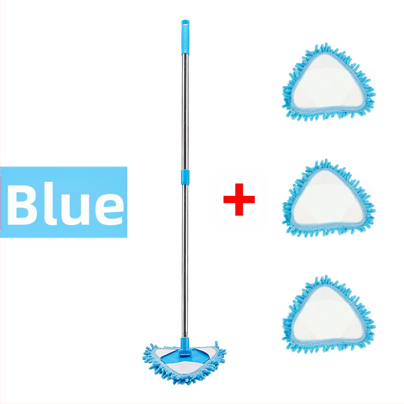 Šenilinio mini trikampio mažo šluostės ištraukiamo sujungimo karta dreba nuo sienų ir lubų lubų