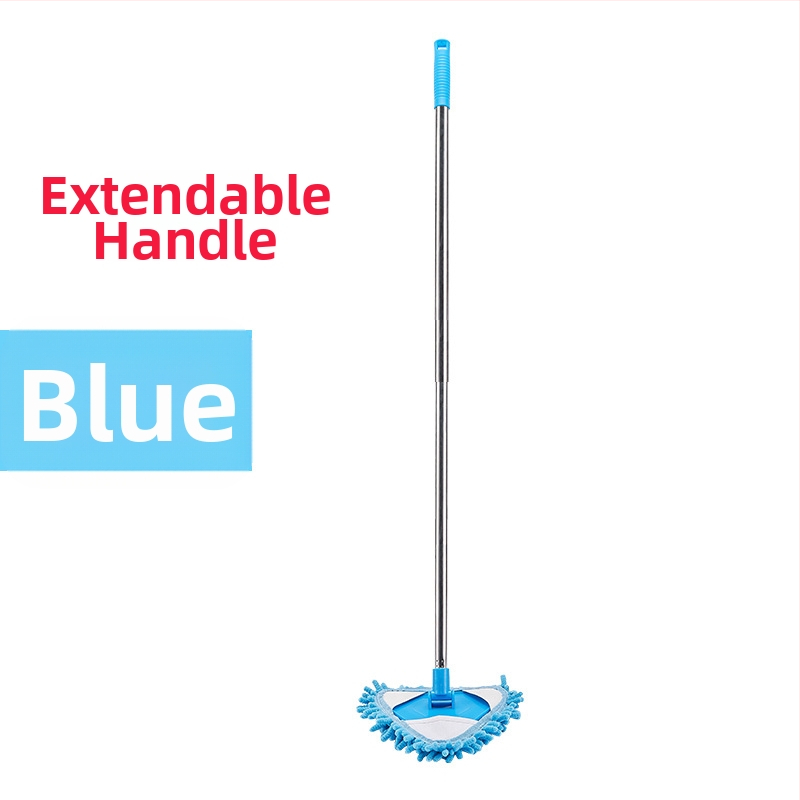 Šenilinio mini trikampio mažo šluostės ištraukiamo sujungimo karta dreba nuo sienų ir lubų lubų