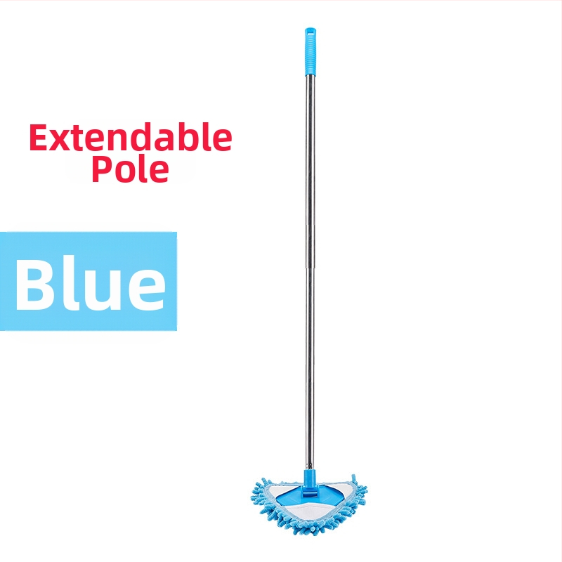 Šenilinio mini trikampio mažo šluostės ištraukiamo sujungimo karta dreba nuo sienų ir lubų lubų