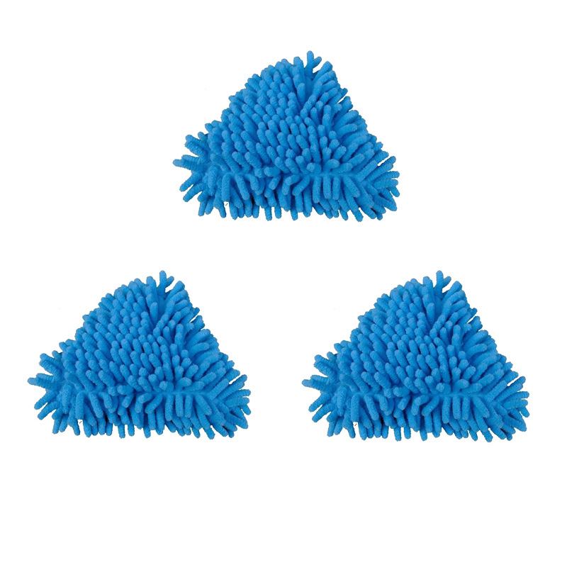 Šenilinio mini trikampio mažo šluostės ištraukiamo sujungimo karta dreba nuo sienų ir lubų lubų