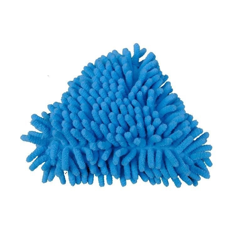 Šenilinio mini trikampio mažo šluostės ištraukiamo sujungimo karta dreba nuo sienų ir lubų lubų