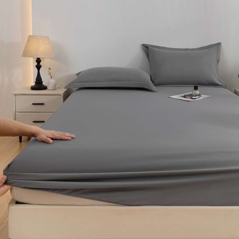 Tarpvalstybinė „Amazon“ vienspalvė šlifuojama lovos kepurė, vientisa neslystanti lovatiesė, šlapimui atspari paklodė, plaunama, vandeniui atspari apsauginė uždanga