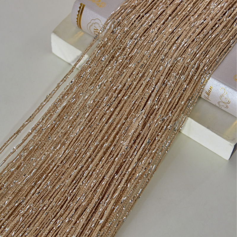 Karšto pardavimo užšifruotos sidabro siūlų užuolaidos durų užuolaidos pakabinamos užuolaidos pertvaros įėjimo užuolaidos nesusipainiojusios korėjietiškos vestuvių dekoratyvinės užuolaidos didmeninė prekyba