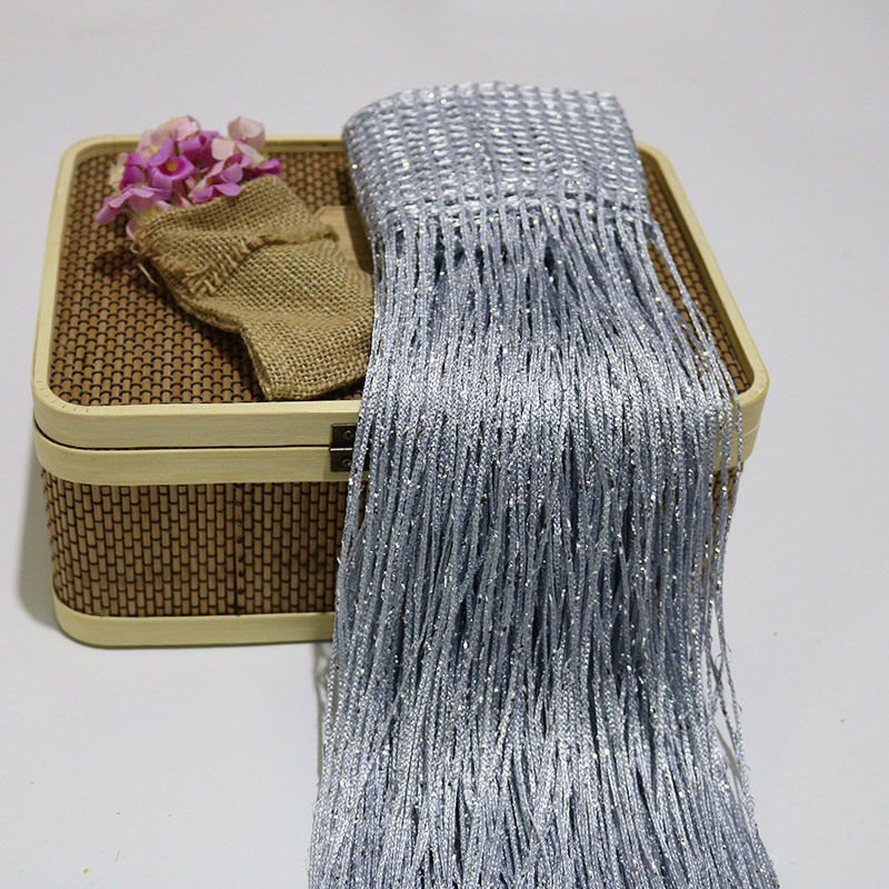 Karšto pardavimo užšifruotos sidabro siūlų užuolaidos durų užuolaidos pakabinamos užuolaidos pertvaros įėjimo užuolaidos nesusipainiojusios korėjietiškos vestuvių dekoratyvinės užuolaidos didmeninė prekyba