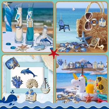 Νέο Προϊόν 36 τεμάχια Ξύλινη Διακόσμηση για Καλοκαίρι σε Παραλία Διακόσμηση Θαλάσσιας Ζωής Αστερίας Κέλυφος Κενό Ξύλινη Διακόσμηση για Σκάφος