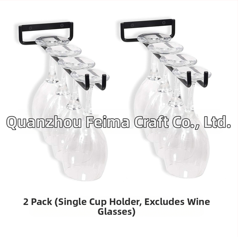 Amazoni piiriülene majapidamises kasutatav punase veini tassi rippuv topsihoidja, lihtne ümberpööratud rippuv pokaal, üherealine veinitopsihoidja, veinitopsihoidja