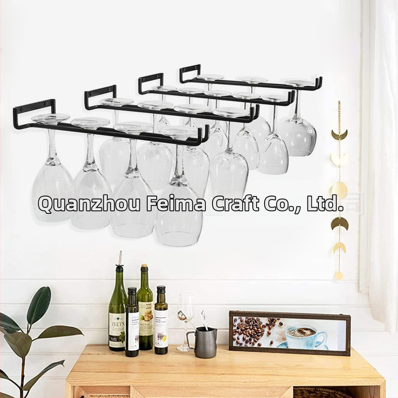 Amazoni piiriülene majapidamises kasutatav punase veini tassi rippuv topsihoidja, lihtne ümberpööratud rippuv pokaal, üherealine veinitopsihoidja, veinitopsihoidja