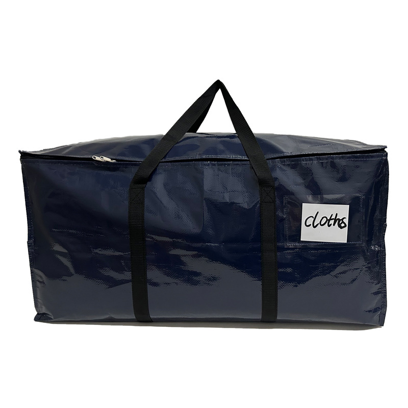 În stoc, geantă de mutat transparentă din PP țesută, impermeabilă, din plastic, pentru depozitare, geantă de ambalare, geantă de mare capacitate, geantă de ambalare