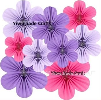 Uus seinalill paberventilaator lillekaunistused sünnipäevapeo akna taust seinakaunistus paberventilaatori rippuv kaunistus