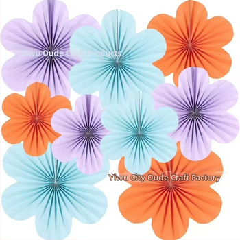 Uus seinalill paberventilaator lillekaunistused sünnipäevapeo akna taust seinakaunistus paberventilaatori rippuv kaunistus