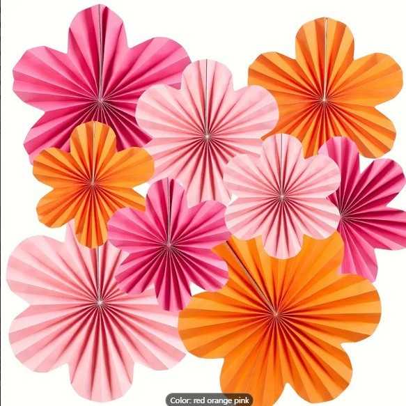 Uus seinalill paberventilaator lillekaunistused sünnipäevapeo akna taust seinakaunistus paberventilaatori rippuv kaunistus