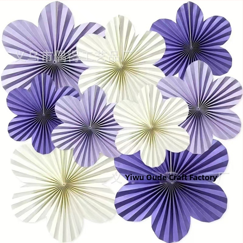 Uus seinalill paberventilaator lillekaunistused sünnipäevapeo akna taust seinakaunistus paberventilaatori rippuv kaunistus