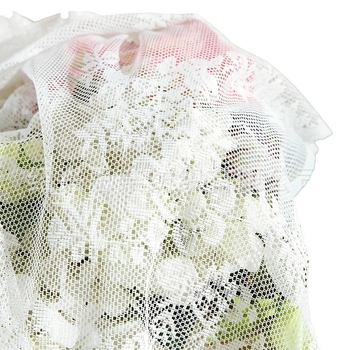 Gamintojas pilnas poliesterio nėrinių langų ekranas nėrinių užuolaidų langų ekrano audinys vandens bangų iškirptas šviesą praleidžianti užuolaida