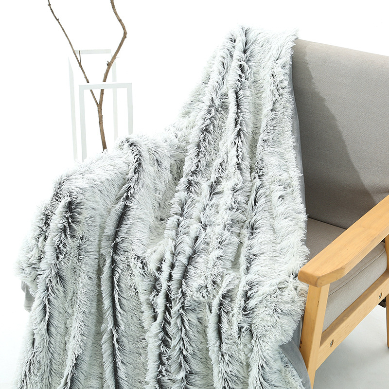 Tekk plush topelttekk kristallsametist vabaajatekk tehasetekk hulgimüük kahevärviline väike tekk põlvkond