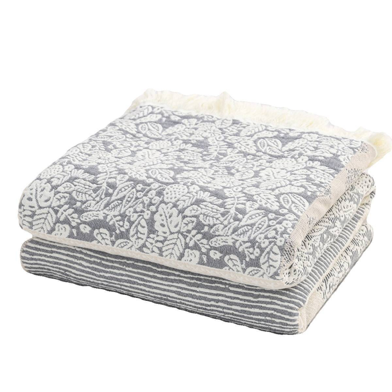 Medvilninis marlės rankšluostis su kutais Vienvietis Dvivietis Apklotas su oro kondicionieriumi Medvilninis sofos rankšluostis Keturių metų laikų laisvalaikio apklotas