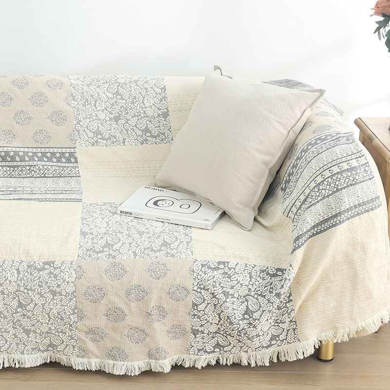 Medvilninis marlės rankšluostis su kutais Vienvietis Dvivietis Apklotas su oro kondicionieriumi Medvilninis sofos rankšluostis Keturių metų laikų laisvalaikio apklotas