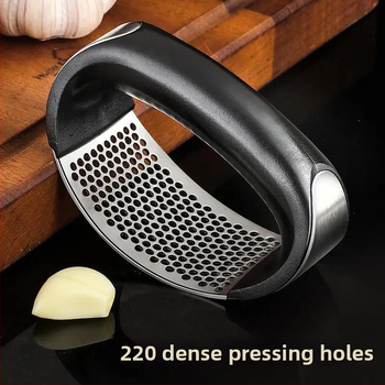 [Česnakų presas] Nerūdijančio plieno česnakų presas Daugiafunkcis česnakų grūstuvas Buitinis kūrybingas sukamasis česnakų malūnėlis