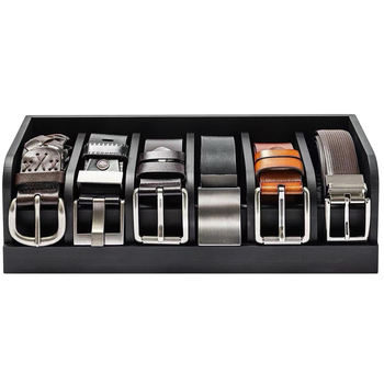 Medinė diržų laikymo dėžė, subformato diržų demonstravimo dėžė, medžio masyvo diržų organizavimo dėžė, šešių grotelių diržų laikymo dėžė, mediena