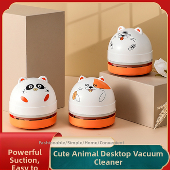 Mini stalinis dulkių siurblys mažas rankinis elektrinis šiukšlių dulkių siurblys studentams mielas gyvūnų valiklis