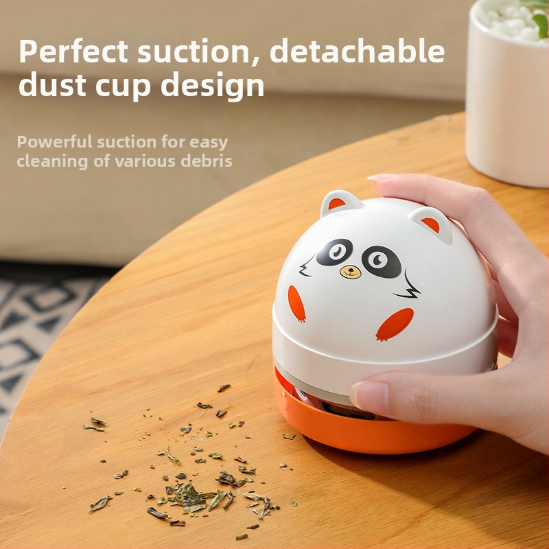 Мини настолна прахосмукачка, малка ръчна електрическа прахосмукачка за отпадъци, студентска сладка прахосмукачка за животни