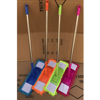 Nauja didmeninė šenilinė šluostė iš nerūdijančio plieno, tingiai besisukanti plokščia šluostė, buitinė valymo šluostė be rankų