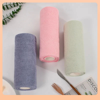 ⇡ Διασυνοριακή πετσέτα καθαρισμού κουζίνας, πολυλειτουργικό σκούπισμα τραπεζιού και πλύσιμο πιάτων για οικιακή χρήση, σφουγγάρι καθαρισμού χωρίς χνούδι, απορροφητικό νερού και απολυμαντικό μαντηλάκι