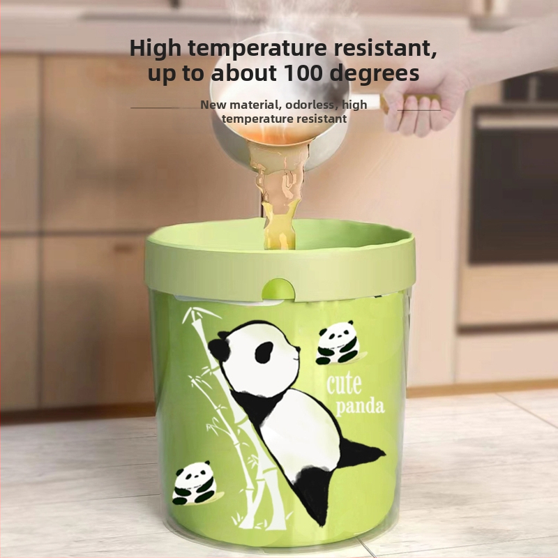 Чанта за боклук с връзки за заек в стил панда, национална тенденция, извличане, удебелена торба за почистване, затваряне, чанта, кухненска чанта, навита и опъната