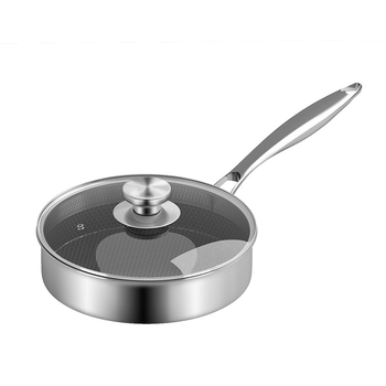 Indukcijska tava za kuhanje, tava s neprianjajućim slojem, mala tava od nehrđajućeg čelika 304, pržena riba, odrezak od jaja, tava za palačinke s saćem